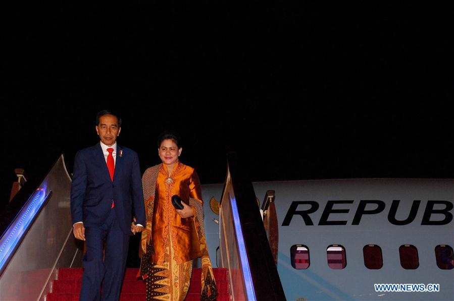 (BRF)CHINA-BELT AND ROAD FORUM-INDONESIAN PRESIDENT-ARRIVAL (CN)