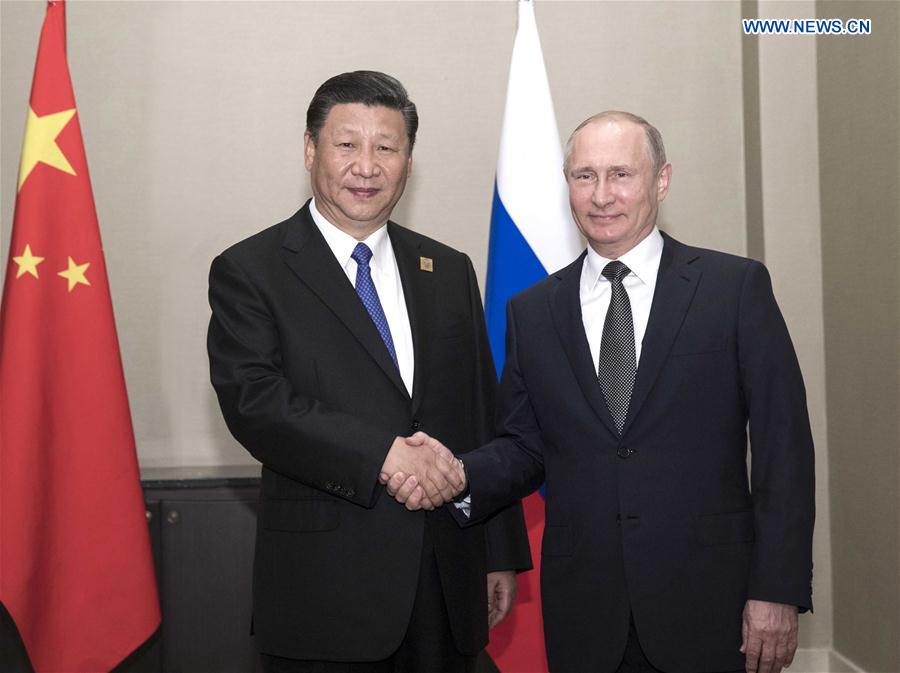 KAZAKHSTAN-CHINA-XI JINPING-PUTIN-MEETING