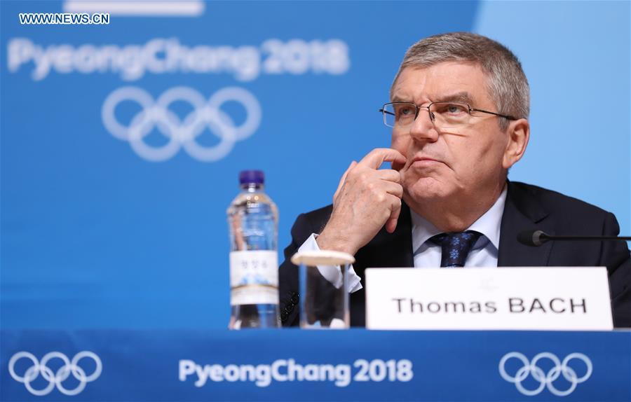 (SP)OLY-SOUTH KOREA-PYEONGCHANG-IOC PRESIDENT-PRESS CONFERENCE