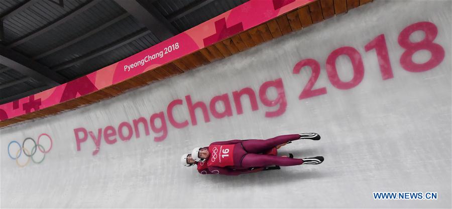 (SP)OLY-SOUTH KOREA-PYEONGCHANG-LUGE-DOUBLES-TRAINING