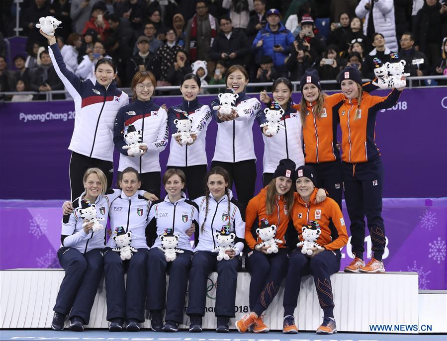 (SP)OLY-SOUTH KOREA-PYEONGCHANG-SHORT TRACK-LADIES' 3000M RELAY