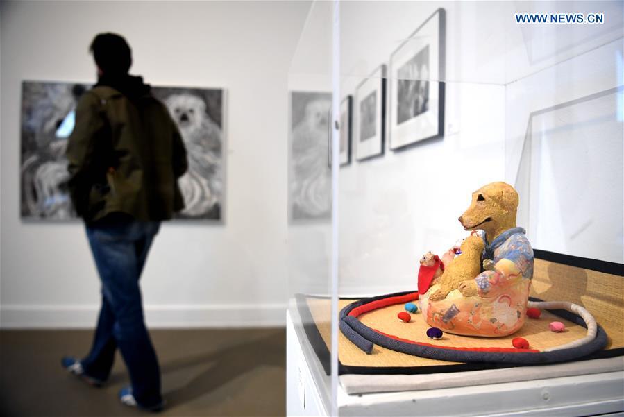 U.S.-SAN FRANCISCO-EXHIBITION-DOG-THEMED ARTWORKS