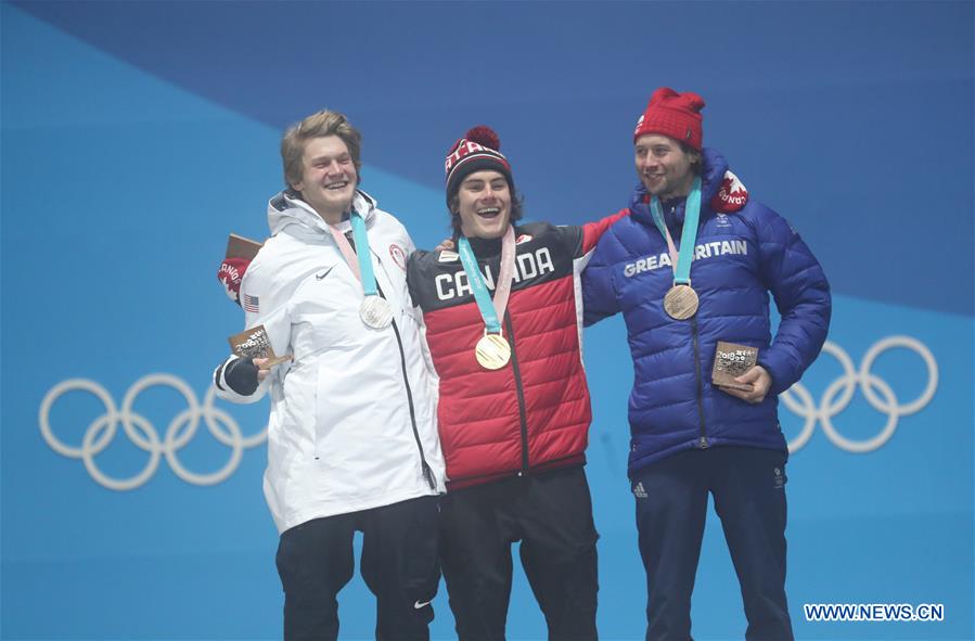 (SP)OLY-SOUTH KOREA-PYEONGCHANG-SNOWBOARD-MEN'S BIG AIR-MEDAL CEREMONY