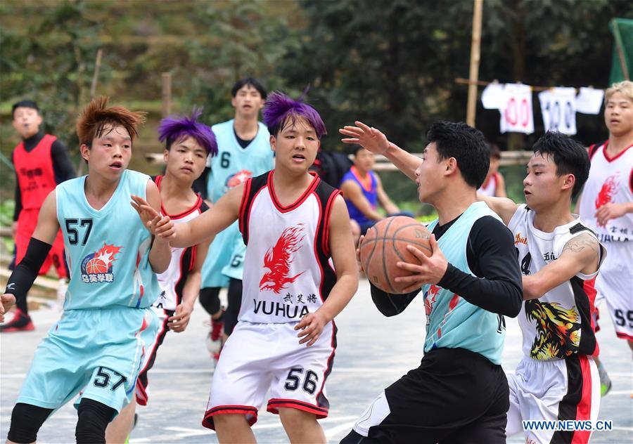 CHINA-GUANGXI-RONGSHUI-MIAO VILLAGE-BASKETBALL (CN)