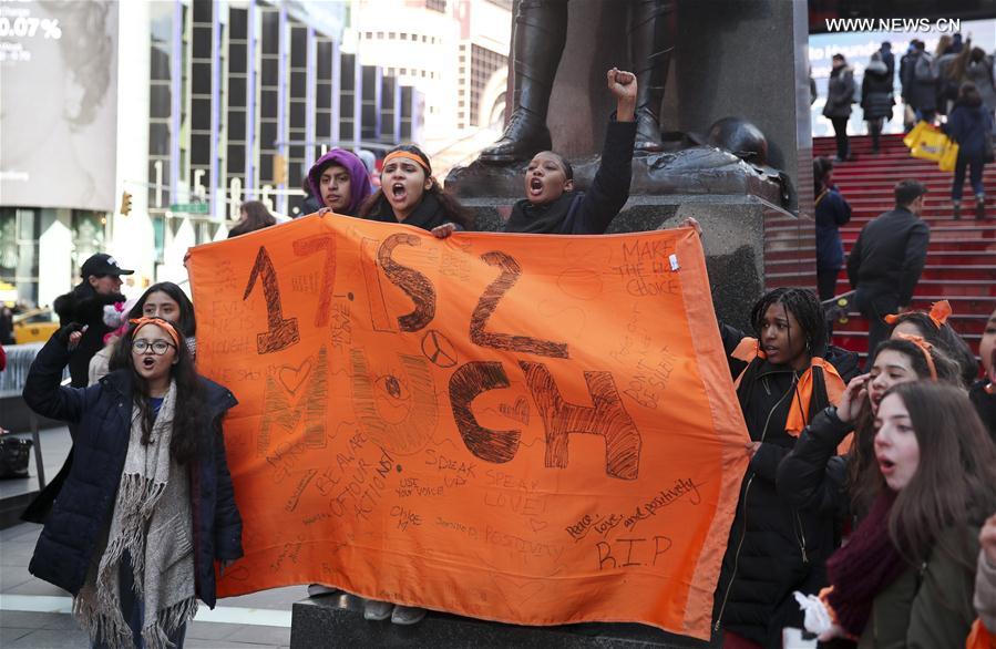 U.S.-NEW YORK-STUDENTS-NATIONAL SCHOOL WALKOUT-GUN VIOLENCE