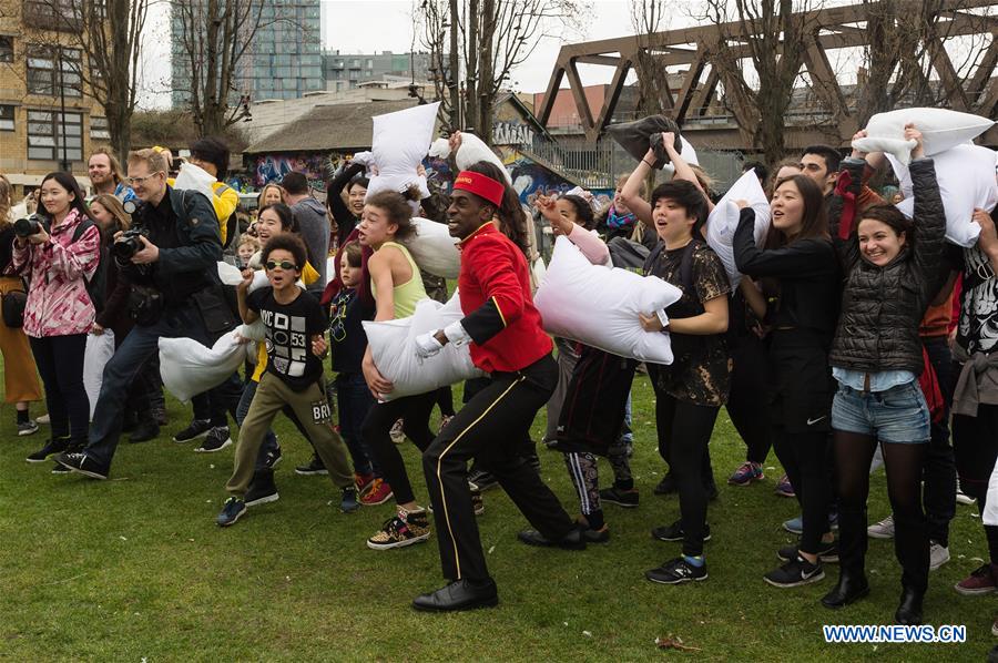 BRITAIN-LONDON-INTERNATIONAL PILLOW FIGHT DAY