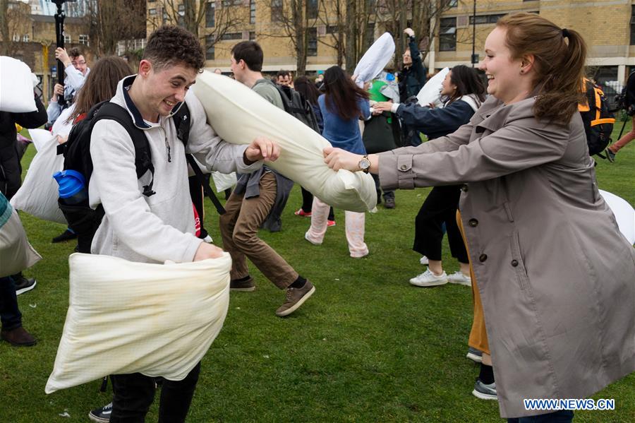 BRITAIN-LONDON-INTERNATIONAL PILLOW FIGHT DAY