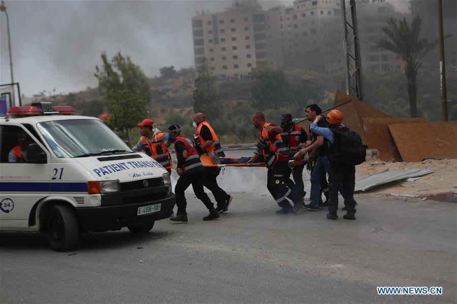 MIDEAST-RAMALLAH-NAKBA DAY-CLASHES