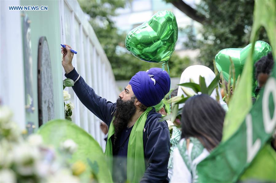 BRITAIN-LONDON-GRENFELL TOWER-FIRE-ONE YEAR ANNIVERSARY