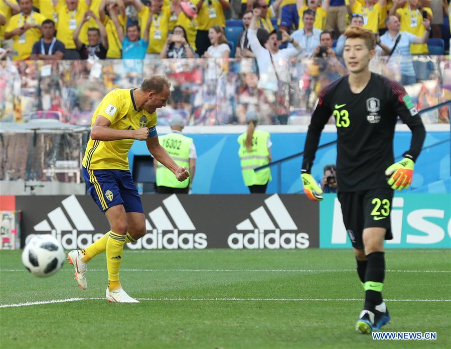 (SP)RUSSIA-NIZHNY NOVGOROD-2018 WORLD CUP-GROUP F-SWEDEN VS SOUTH KOREA