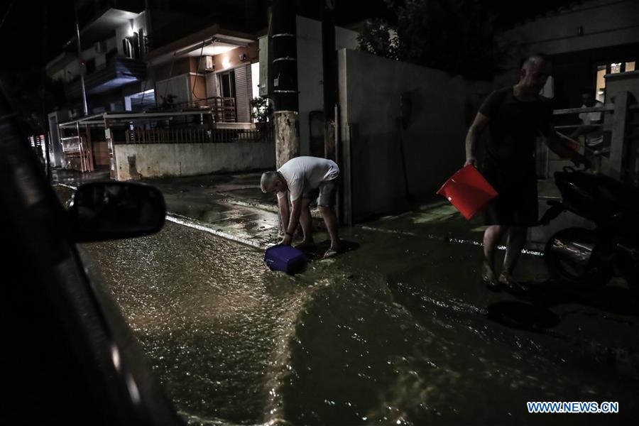 GREECE-MANDRA TOWN-FLOOD