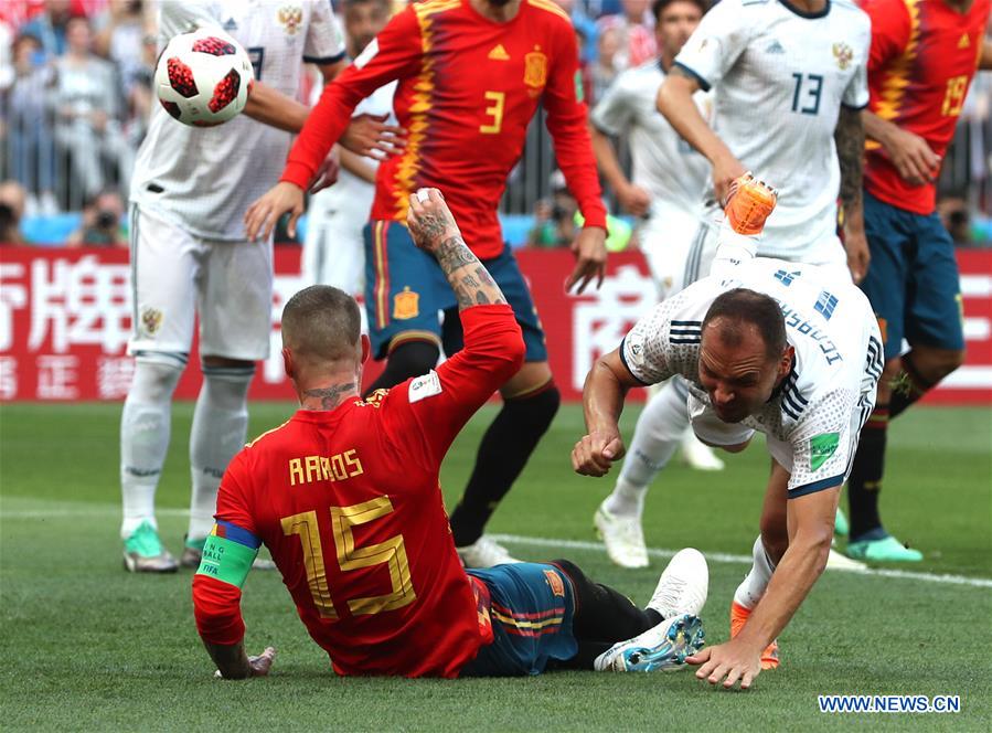 (SP)RUSSIA-MOSCOW-2018 WORLD CUP-ROUND OF 16-SPAIN VS RUSSIA