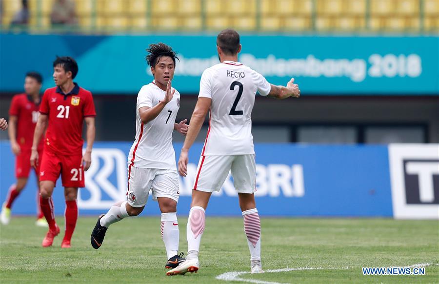 (SP)INDONESIA-BEKASI-ASIAN GAMES-MEN'S FOOTBALL-HONG KONG VS LAOS