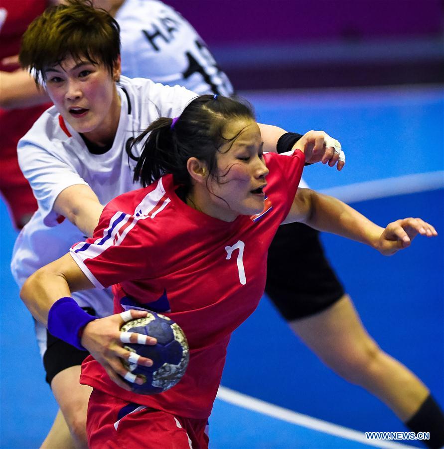 (SP)INDONESIA-JAKARTA-ASIAN GAMES-HANDBALL-DPRK VS SKOREA