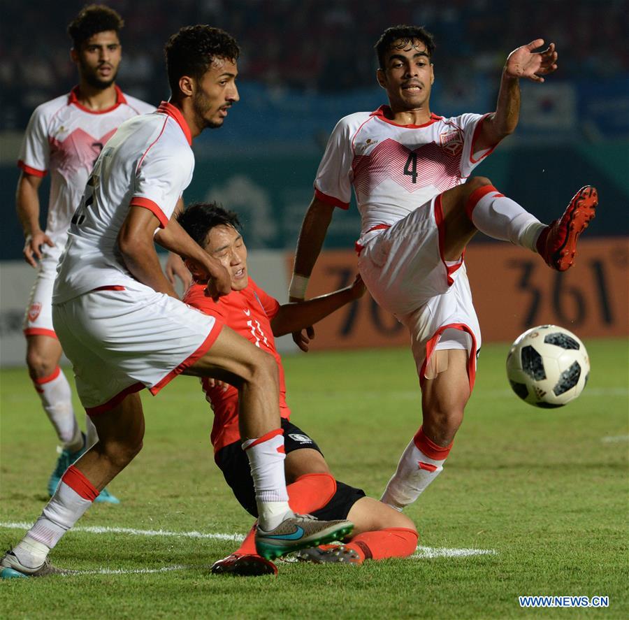 (SP)INDONESIA-JAKARTA-ASIAN GAMES-FOOTBALL-SOUTH KOREA VS BAHRAIN