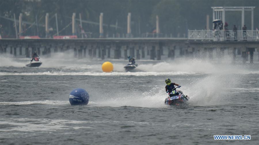 (SP)INDONESIA-JAKARTA-ASIAN GAMES-JETSKI-RUNABOUT 1100 STOCK