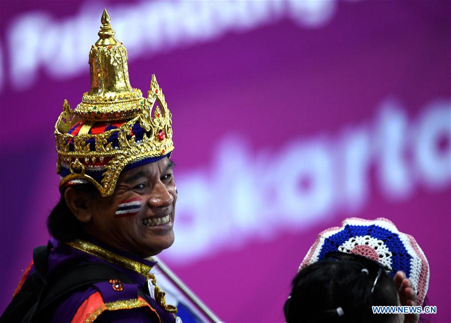 (SP)INDONESIA-JAKARTA-ASIAN GAMES-WOMEN'S VOLLEYBALL FINAL-CHINA VS THAILAND