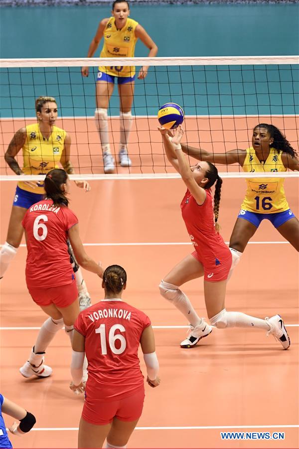 (SP)SWITZERLAND-MONTREUX-VOLLEYBALL-BRAZIL VS RUSSIA