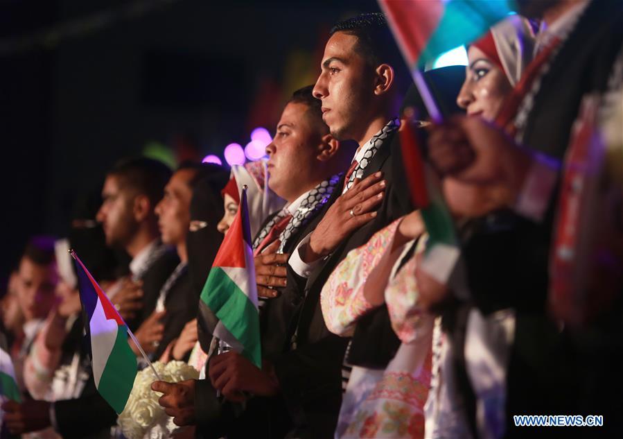 MIDEAST-GAZA-MASS WEDDING