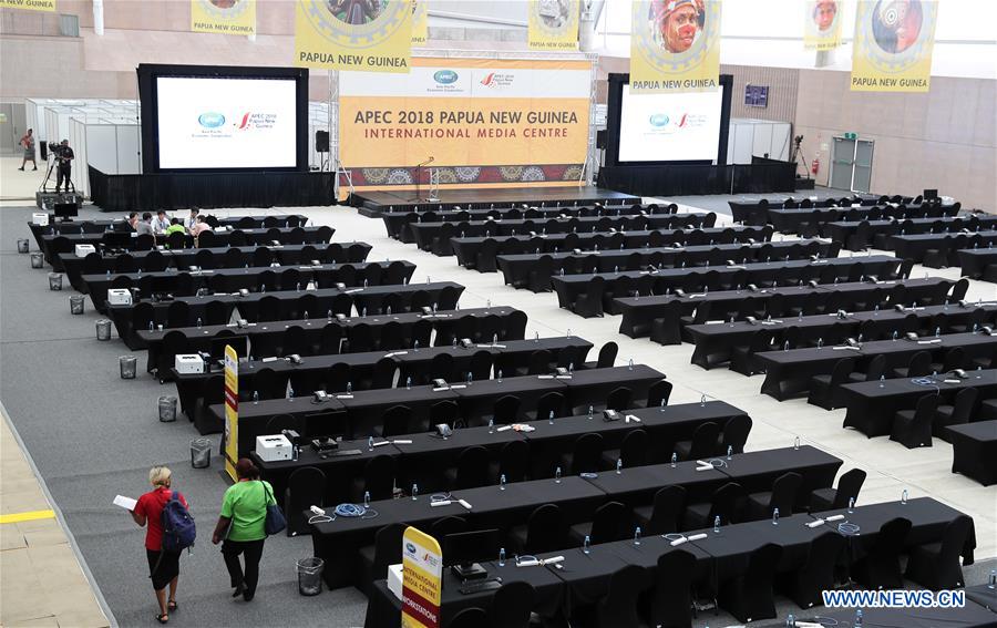 PAPUA NEW GUINEA-PORT MORESBY-APEC-MEDIA CENTRE