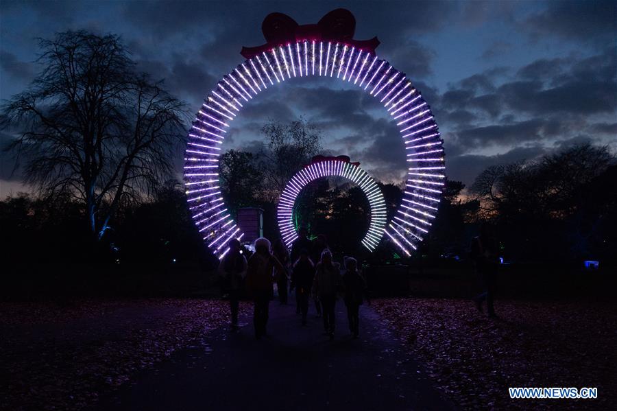 BRITAIN-LONDON-KEW GARDENS-CHRISTMAS LIGHT