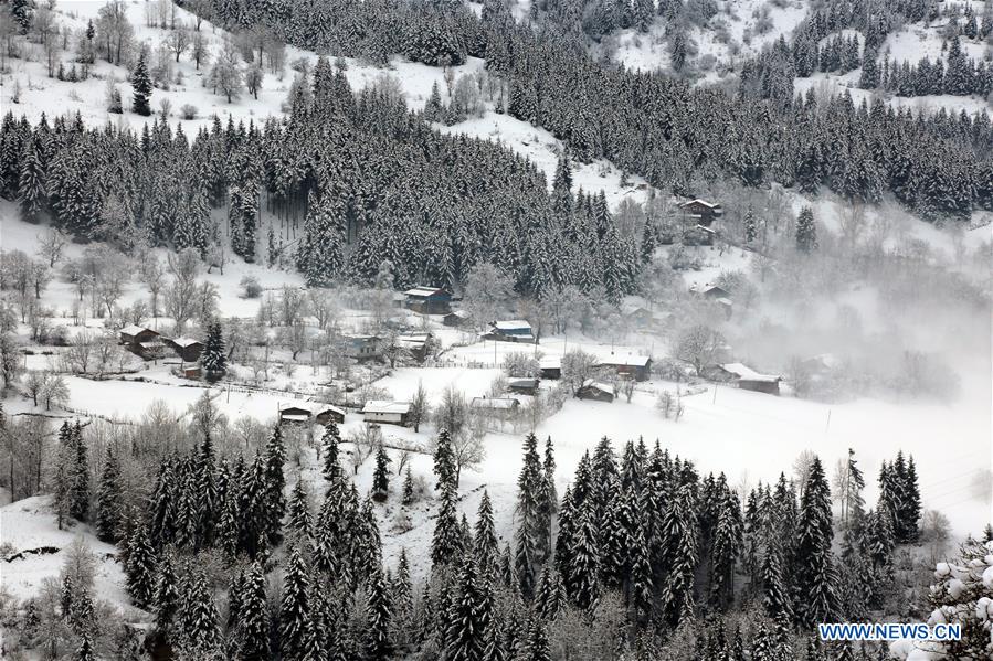 TURKEY-ARTVIN-WEATHER-SNOW