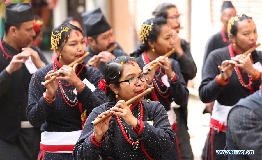 NEPAL-KATHMANDU-FESTIVAL-YOMARI PUNHI