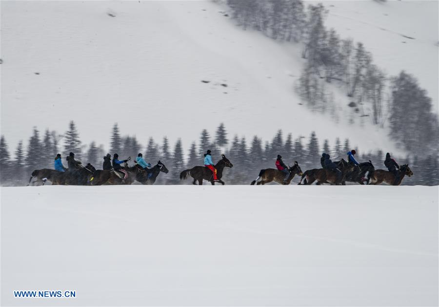 CHINA-XINJIANG-KANAS-SNOW SCENERY (CN)