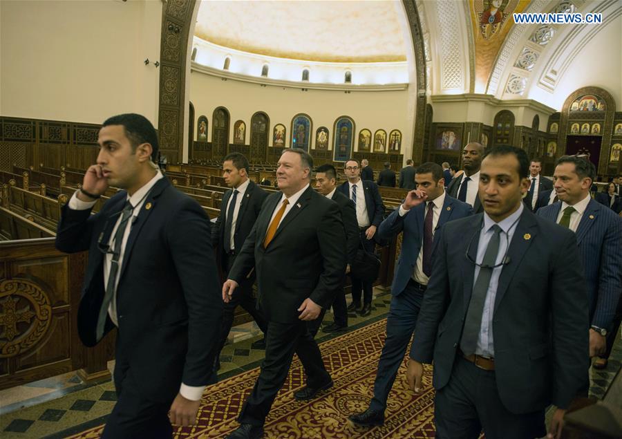 EGYPT-NEW ADMINISTRATIVE CAPITAL-U.S.-POMPEO-VISIT