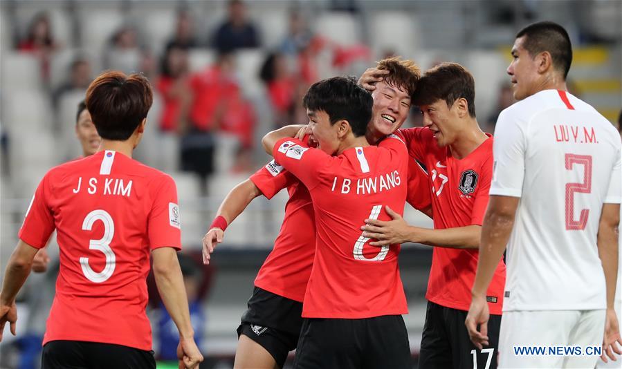 (SP)UAE-ABU DHABI-FOOTBALL-ASIAN CUP-CHN VS KOR