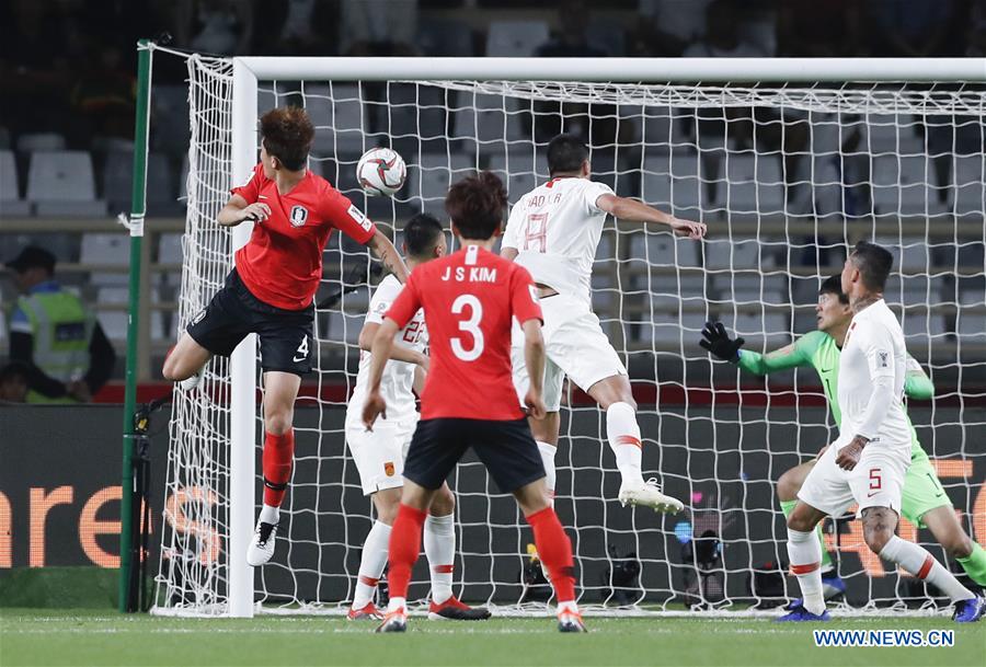 (SP)UAE-ABU DHABI-FOOTBALL-ASIAN CUP-CHN VS KOR