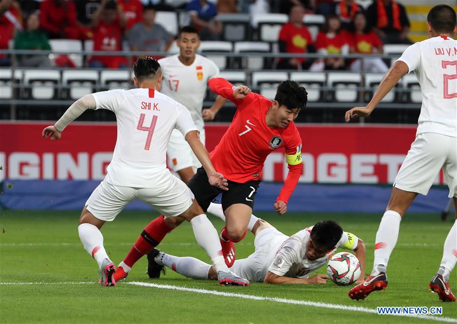 (SP)UAE-ABU DHABI-FOOTBALL-ASIAN CUP-CHN VS KOR