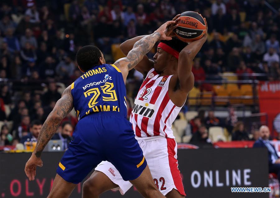 (SP)GREECE-ATHENS-BASKETBALL-EUROLEAGUE-OLYMPIACOS-KHIMKI FC