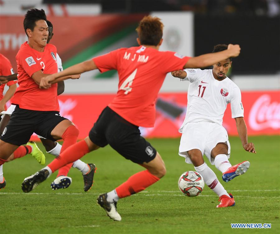 (SP)UAE-ABU DHABI-SOCCER-AFC ASIAN CUP 2019-QUARTERFINAL-KOR VS QAT