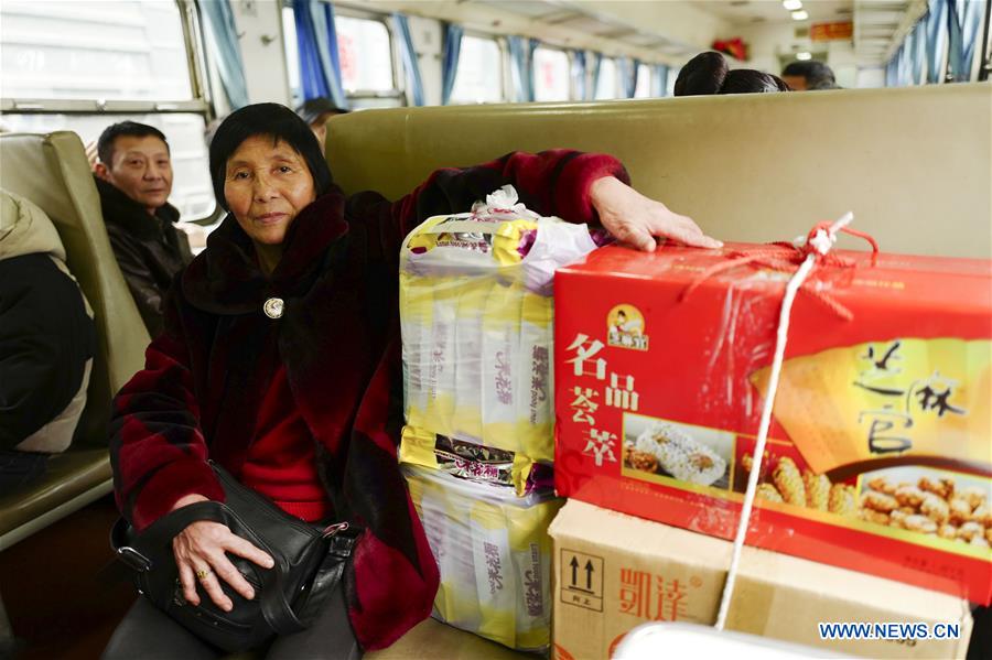 CHINA-SPRING FESTIVAL-TRAVEL RUSH-GREEN TRAIN (CN)