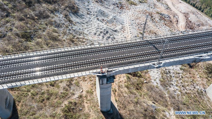 CHINA-GUIZHOU-SPRING FESTIVAL-RAILWAY BRIDGE-TECHNICIANS (CN)