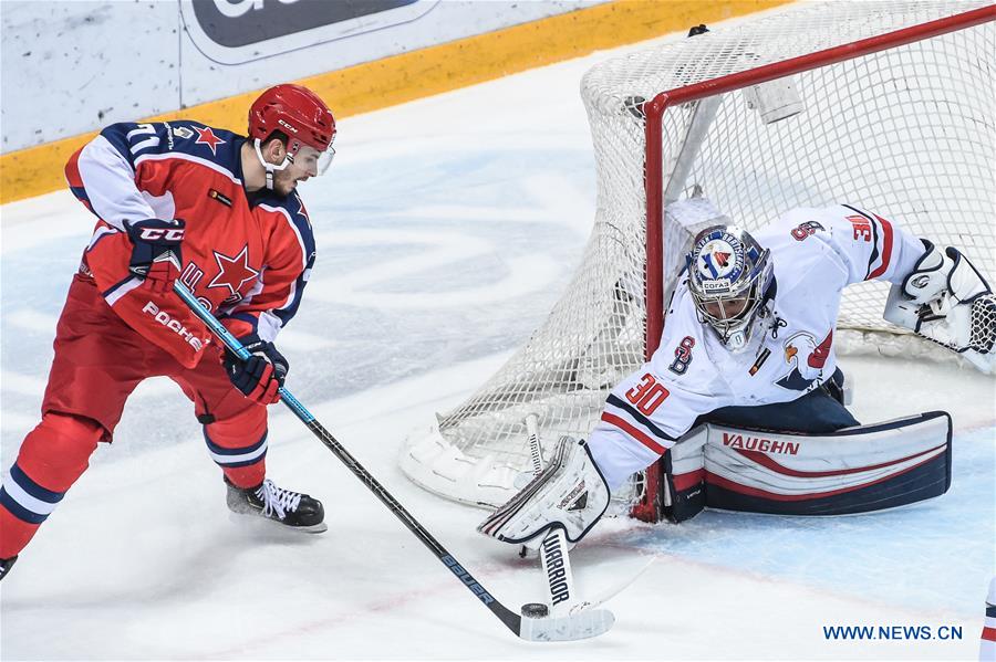 (SP)RUSSIA-MOSCOW-ICE HOCKEY-KHL-CSKA VS SLOVAN