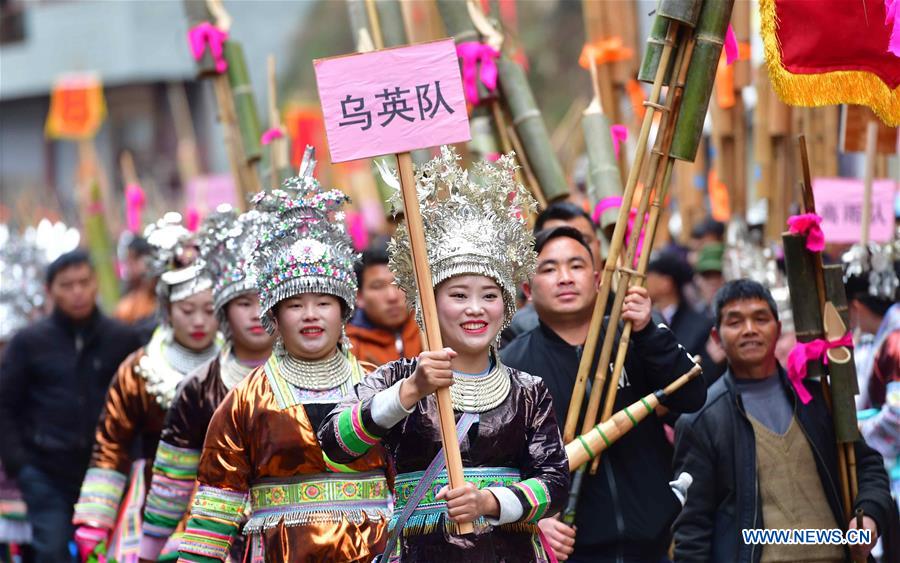 CHINA-GUANGXI-RONGSHUI-HUNDRED-BIRD DRESS-FESTIVAL (CN)