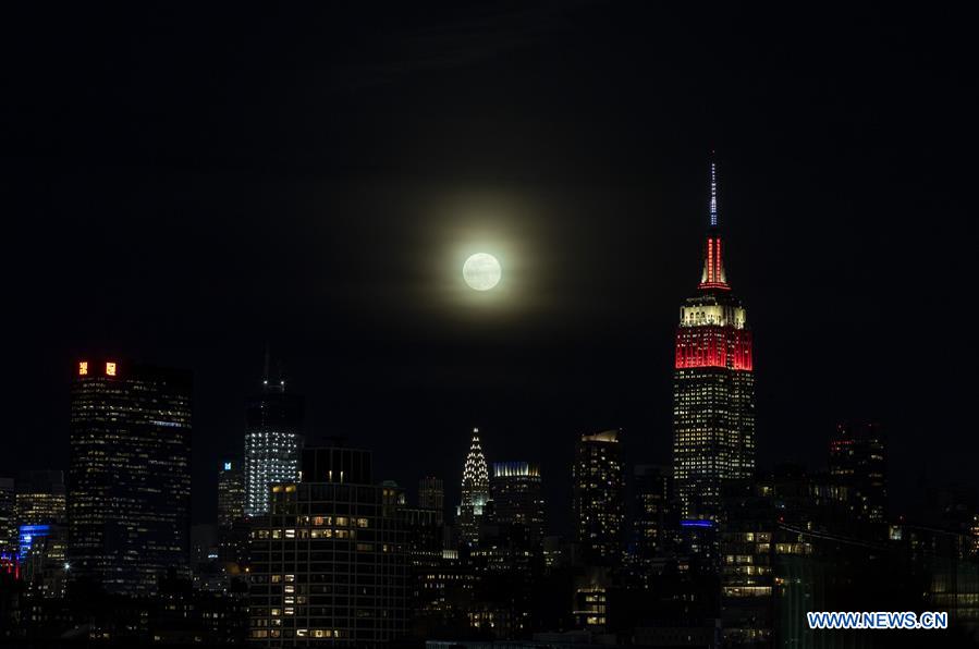 U.S.-NEW YORK-FULL MOON