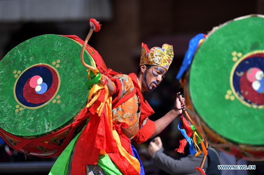 (InTibet) CHINA-TIBET-CHAM DANCE (CN)