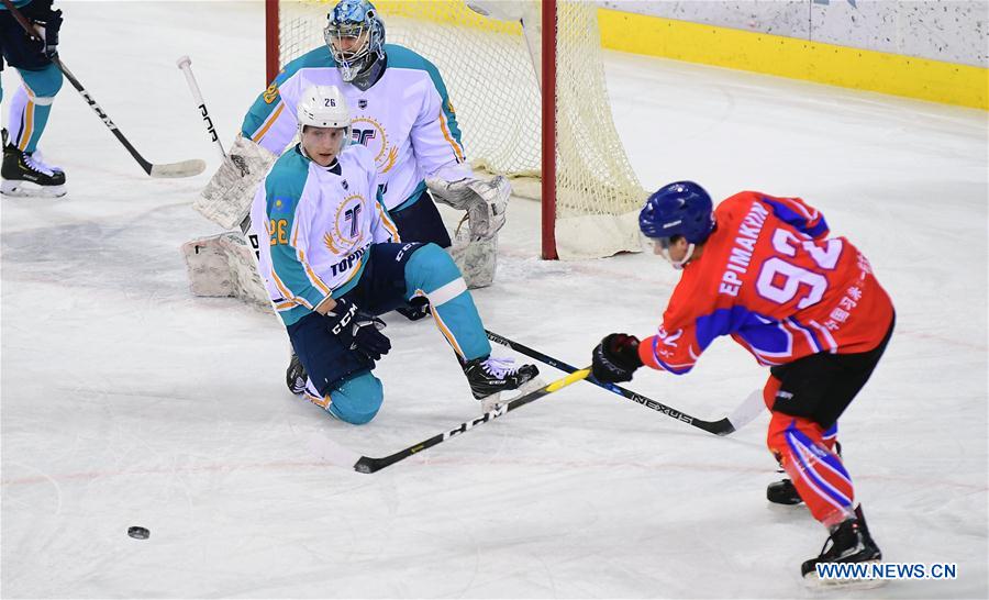 (SP)CHINA-JILIN-SILK ROAD SUPREME HOCKEY LEAGUE-TSEN TOU VS TORPEDO U-K(CN)