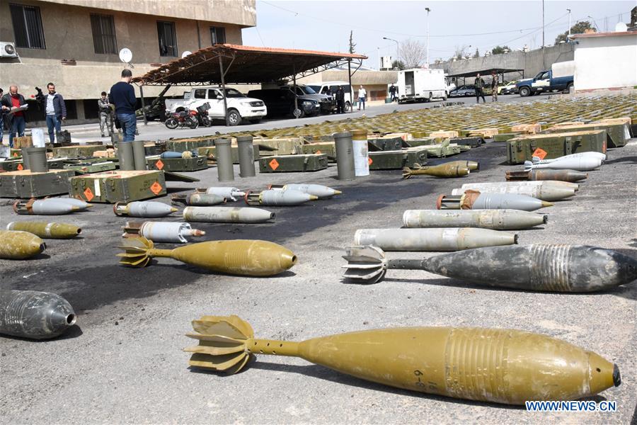 SYRIA-DAMASCUS-CONFISCATED-WEAPONRY