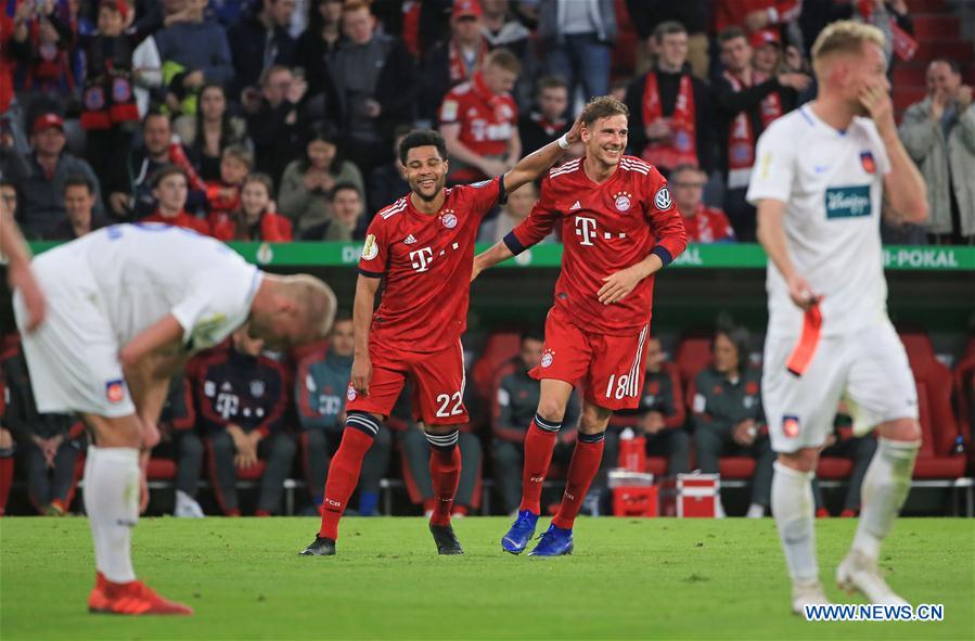 (SP)GERMANY-MUNICH-SOCCER-GERMAN CUP-BAYERN MUNICH VS HEIDENHEIM