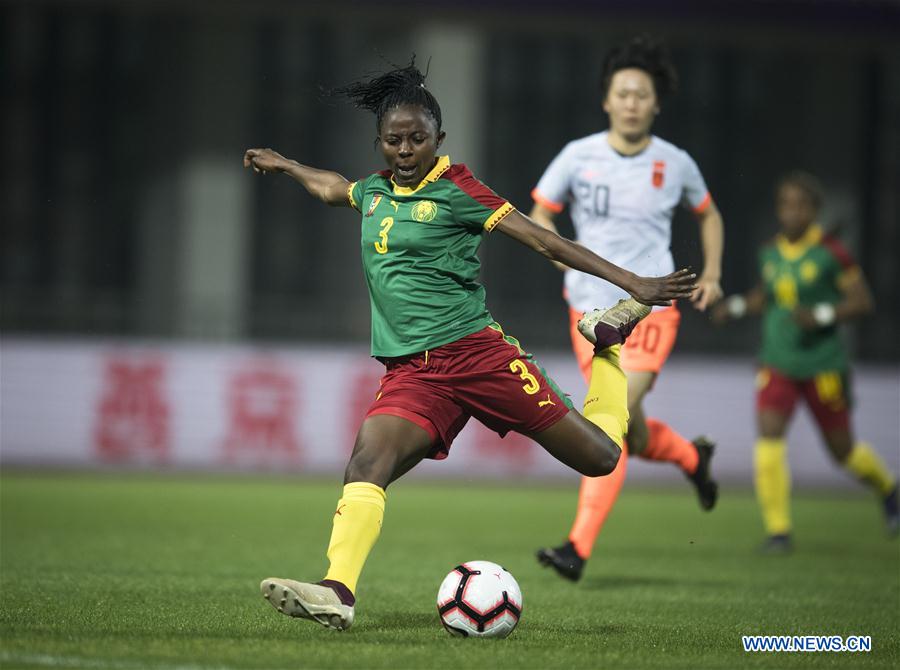 (SP)CHINA-WUHAN-FOOTBALL-INTERNATIONAL WOMEN'S FOOTBALL TOURNAMENT WUHAN 2019 FINAL-CHINA VS CAMEROON