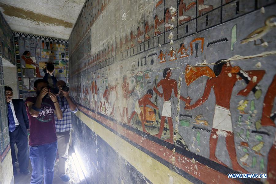 EGYPT-GIZA-PHARAONIC TOMB-DISCOVERY