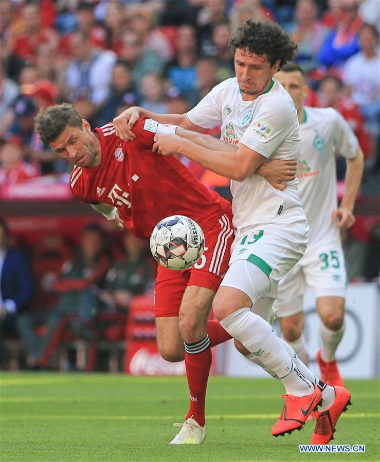 (SP)GERMANY-MUNICH-SOCCER-BUNDESLIGA-BAYERN MUNICH VS BREMEN