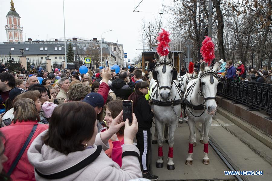 RUSSIA-MOSCOW-TRAM PARADE