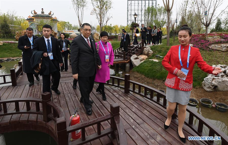 (EXPO 2019)CHINA-BEIJING-HORTICULTURAL EXPO-MACAO GARDEN-CHUI SAI ON-VISIT (CN)