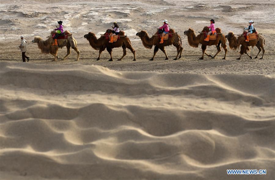 CHINA-GANSU-DUNHUANG-CAMEL-RIDE (CN)