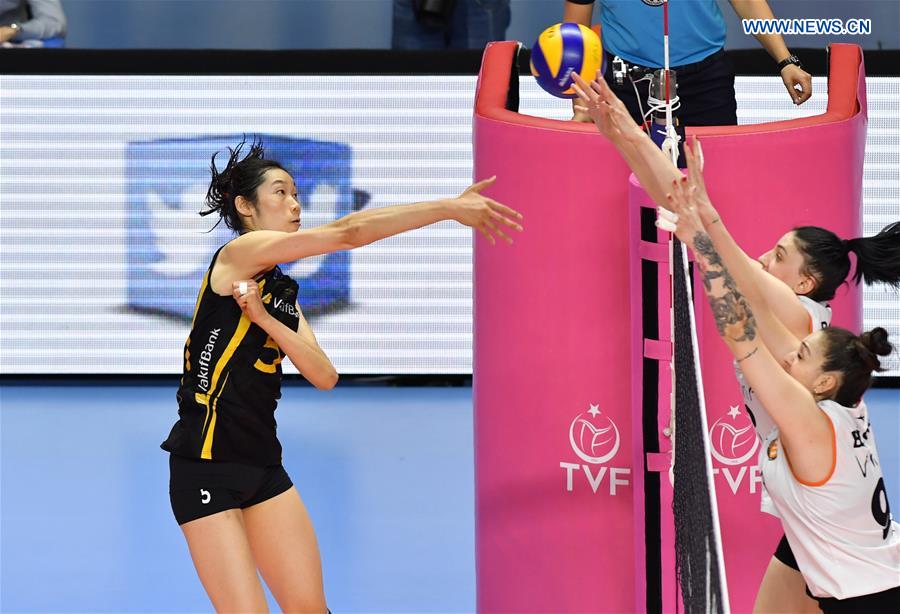 (SP)TURKEY-ISTANBUL-VOLLEYBALL-TURKISH WOMEN'S LEAGUE-VAKIFBANK VS ECZACIBASI